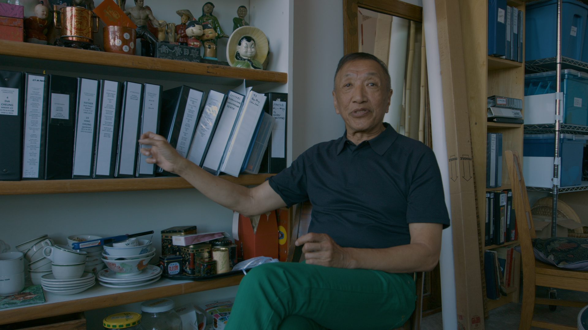Paul Wong in his studio in Chinatown, Vancouver