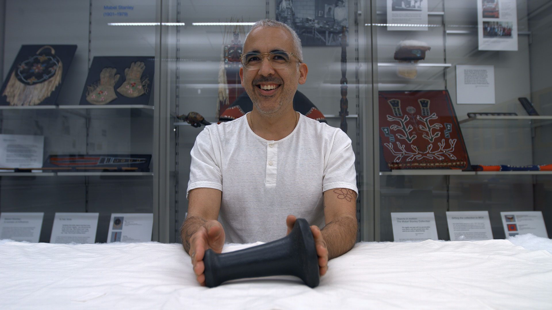 Peter Morin, the artist talks about colonial violence at the Museum of Anthropology with Marc Johnson